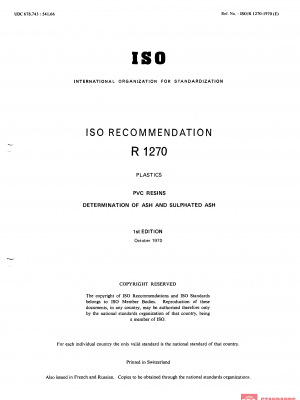 ISO/R 1270:1970 PDF