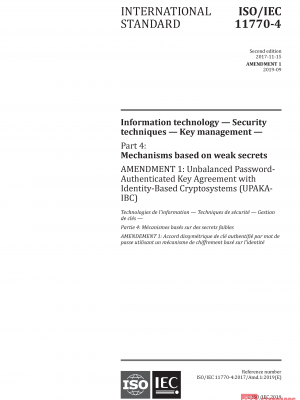 ISO/IEC 11770-4:2017/AMD1:2019 PDF