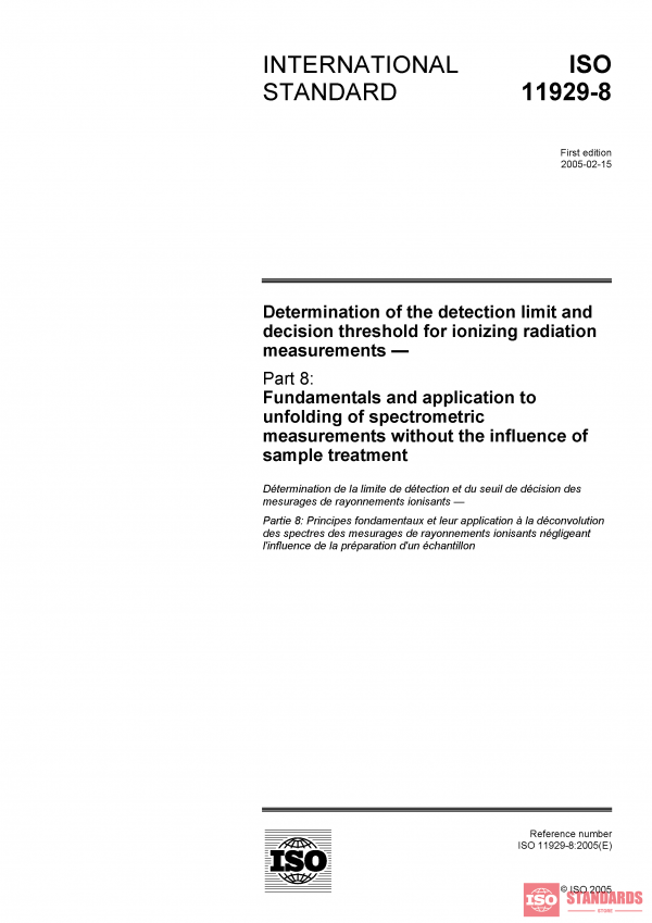 ISO 11929-8:2005 PDF
