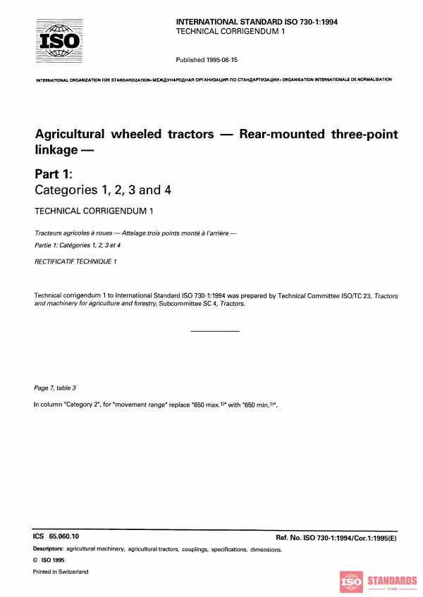 ISO 730-1:1994/Cor 1:1995 PDF