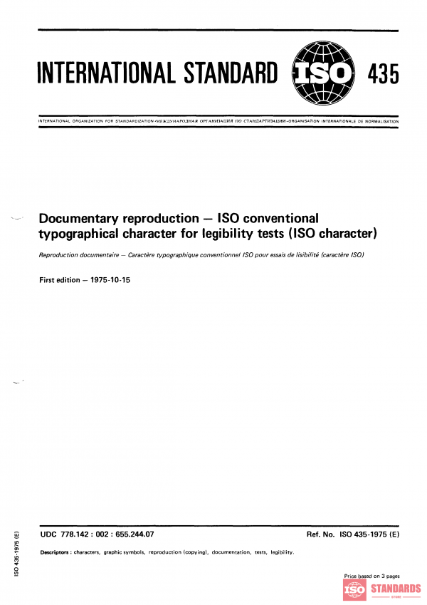 ISO 435:1975 PDF