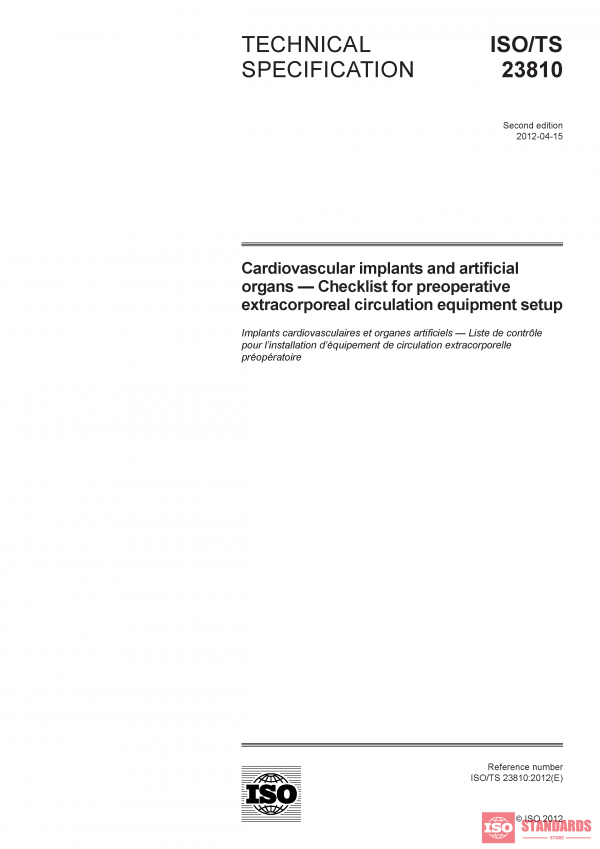ISO/TS 23810:2012 PDF