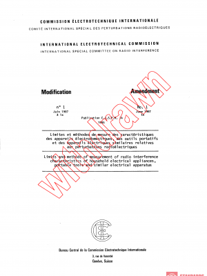CISPR 14:1985/AMD1:1987 PDF