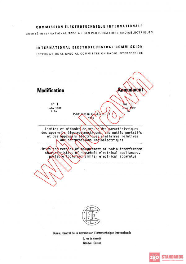 CISPR 14:1985/AMD1:1987 PDF