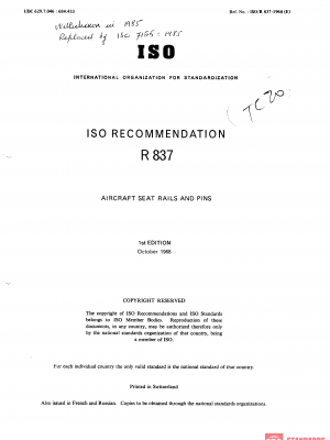 ISO/R 837:1968 PDF