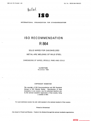 ISO/R 864:1968 PDF