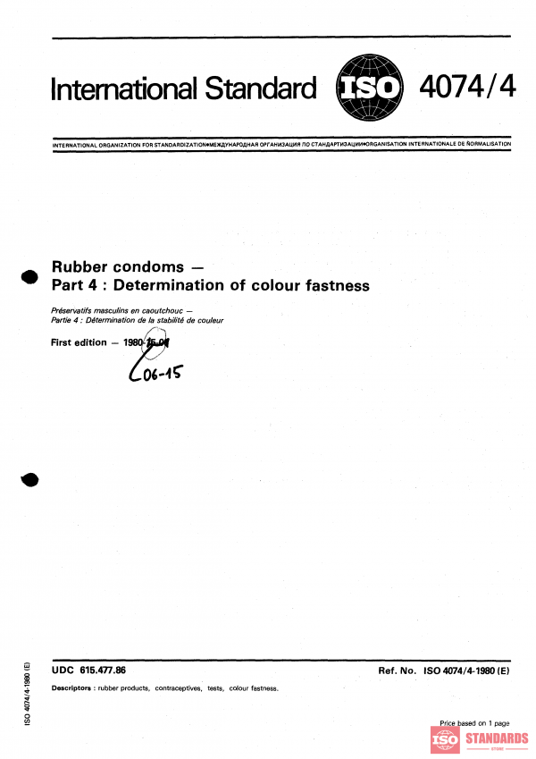ISO 4074-4:1980 PDF