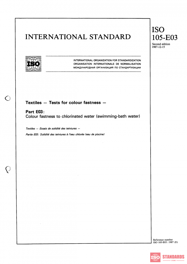 ISO 105-E03:1987 PDF