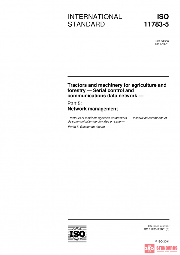 ISO 11783-5:2001 PDF