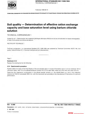 ISO 11260:1994/Cor 1:1996 PDF