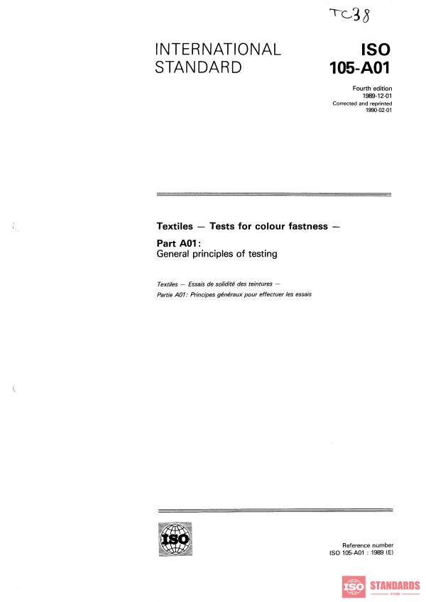ISO 105-A01:1989 PDF