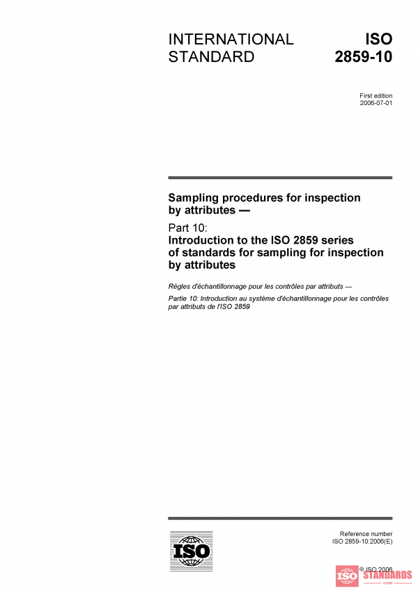 ISO 2859-10:2006 PDF