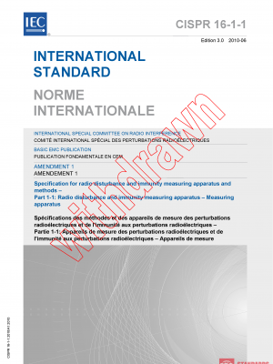 CISPR 16-1-1:2010/AMD1:2010 PDF