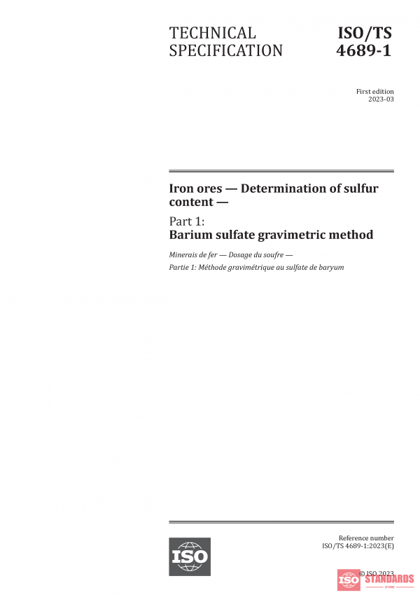 ISO/TS 4689-1:2023 PDF
