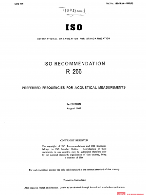 ISO/R 266:1962 PDF
