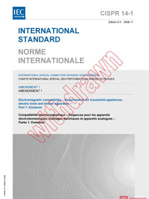 CISPR 14-1:2005/AMD1:2008 PDF