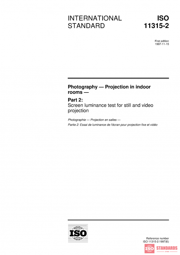 ISO 11315-2:1997 PDF
