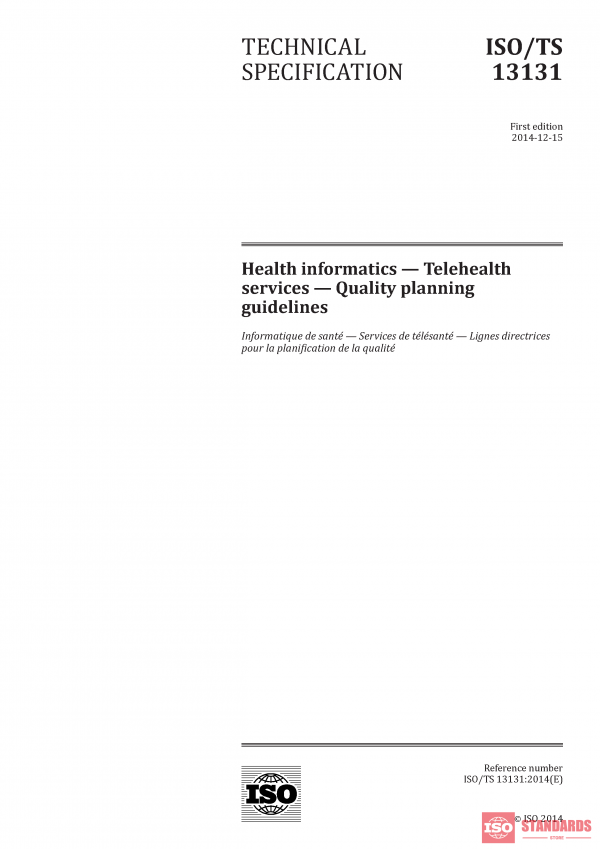 ISO/TS 13131:2014 PDF