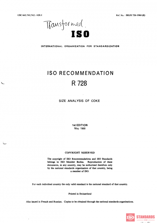 ISO/R 728:1968 PDF
