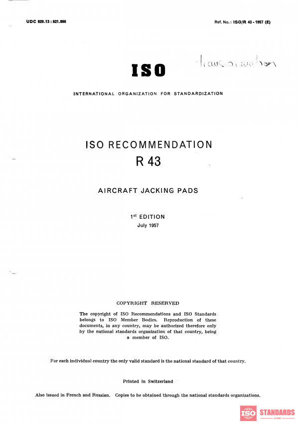 ISO/R 43:1957 PDF