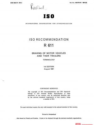 ISO/R 611:1967 PDF