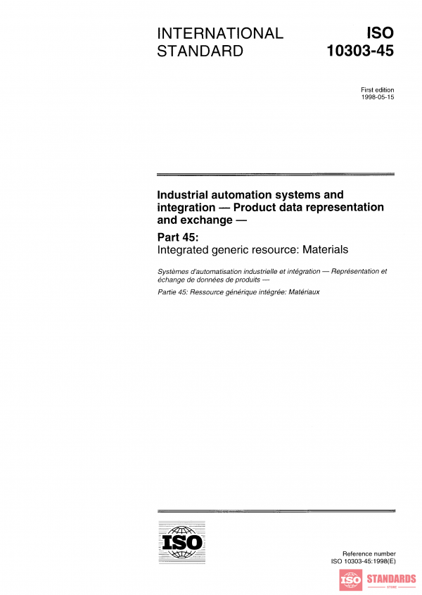 ISO 10303-45:1998 PDF