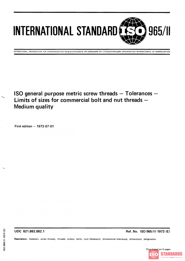 ISO 965-2:1973 PDF