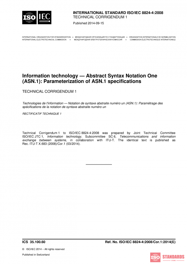 ISO/IEC 8824-4:2008/Cor 1:2014 PDF