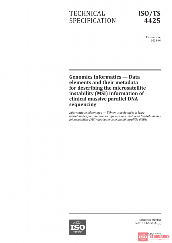 ISO/TS 4425:2023 PDF
