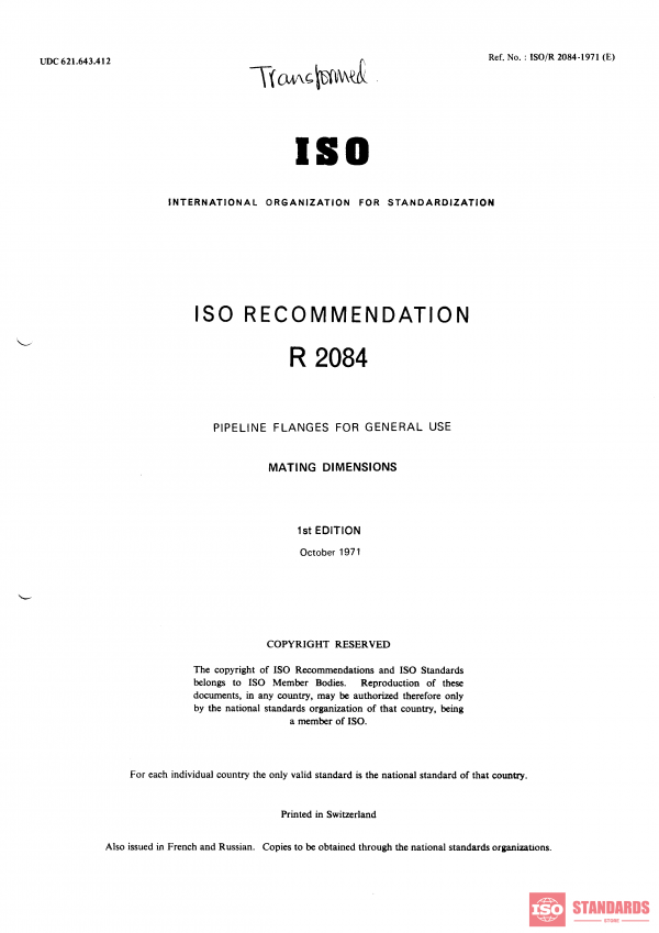 ISO/R 2084:1971 PDF
