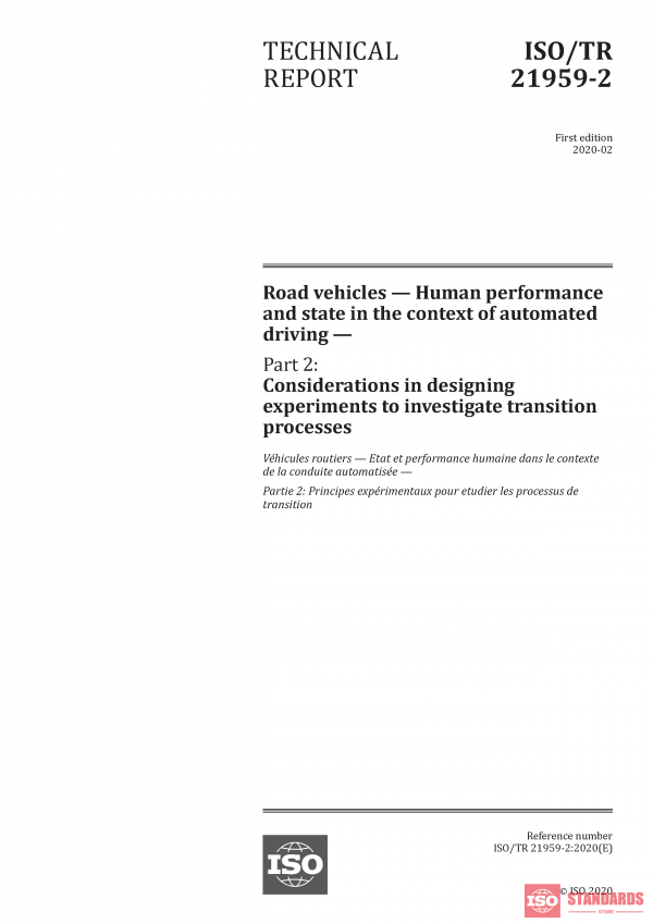 ISO/TR 21959-2:2020 PDF