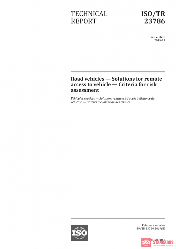 ISO/TR 23786:2019 PDF