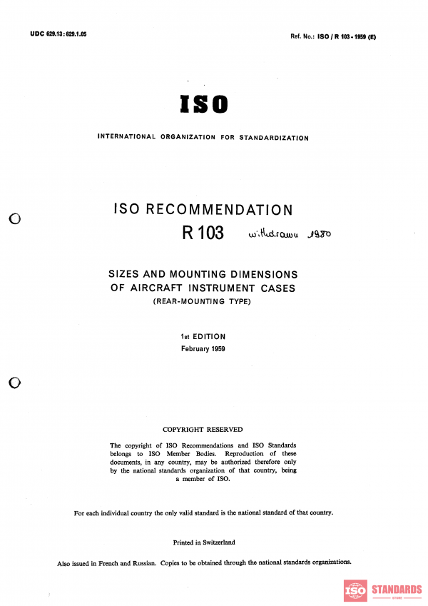 ISO/R 103:1959 PDF