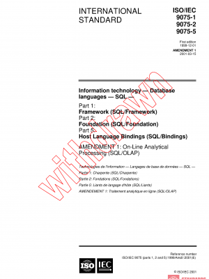 ISO/IEC 9075-5:1999/AMD1:2001 PDF