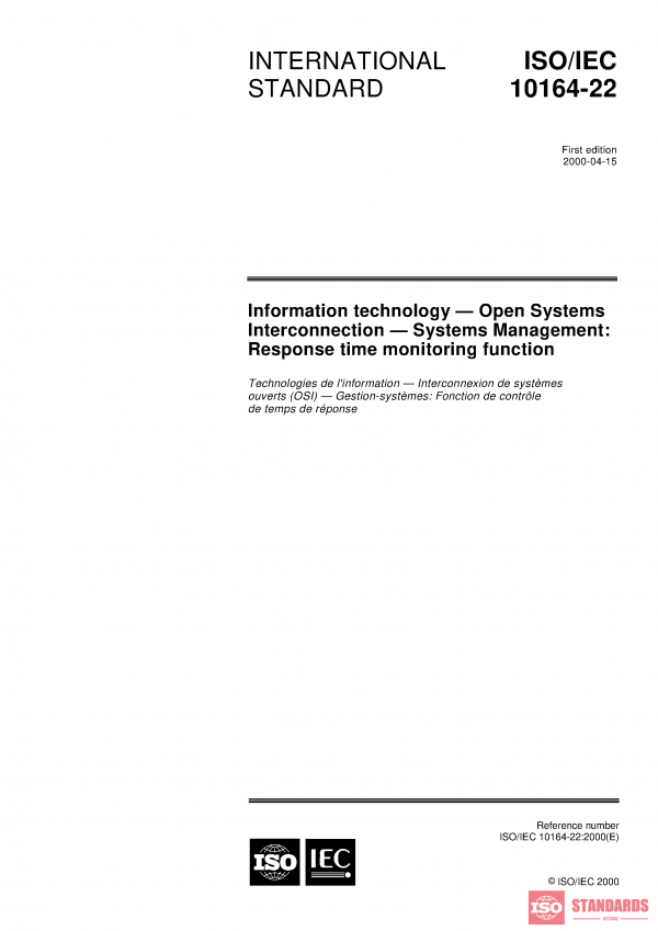 ISO/IEC 10164-22:2000 PDF