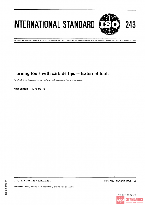 ISO 243:1975 PDF