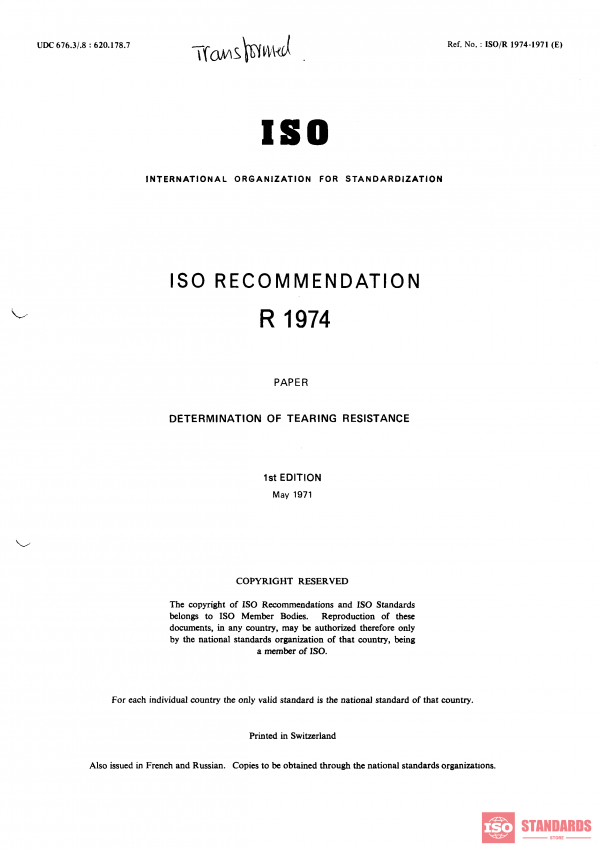 ISO/R 1974:1971 PDF