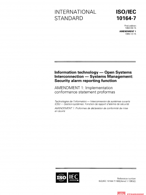 ISO/IEC 10164-7:1992/Amd 1:1995 PDF