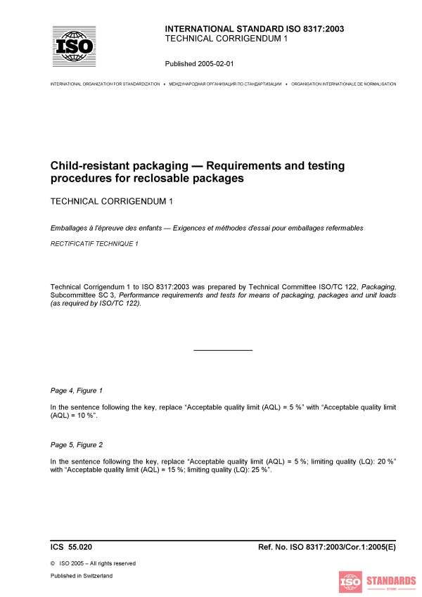 ISO 8317:2003/Cor 1:2005 PDF