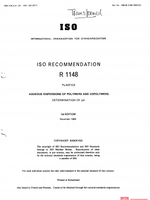 ISO/R 1148:1969 PDF