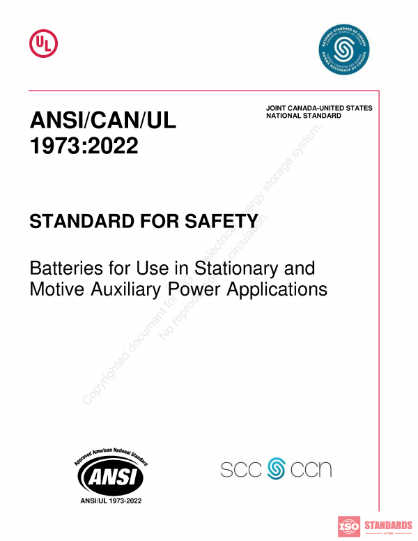 ANSI/CAN/UL 1973 WG:2022 PDF