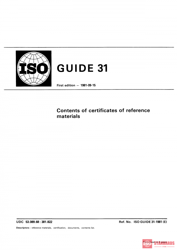 ISO Guide 31:1981 PDF