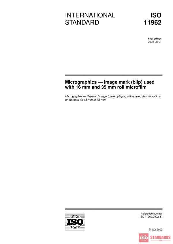 ISO 11962:2002 PDF