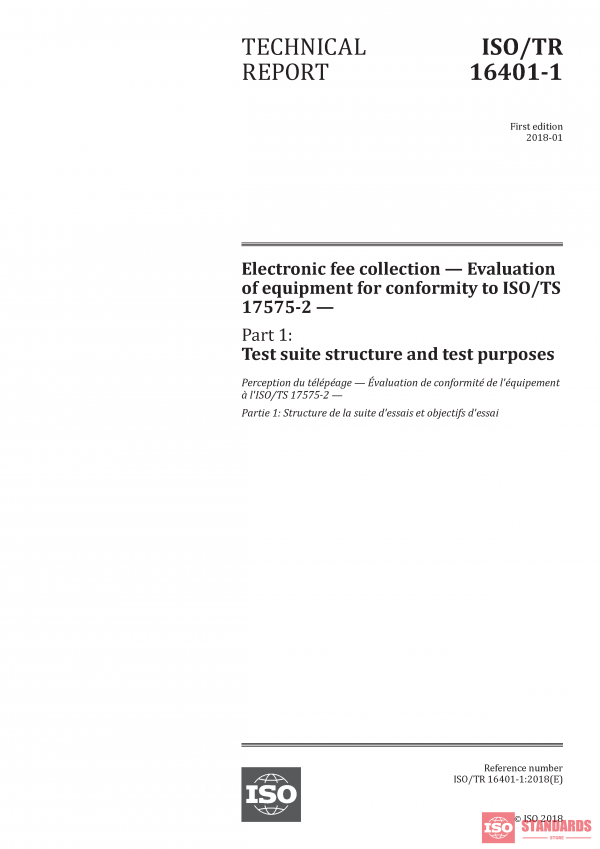 ISO/TR 16401-1:2018 PDF