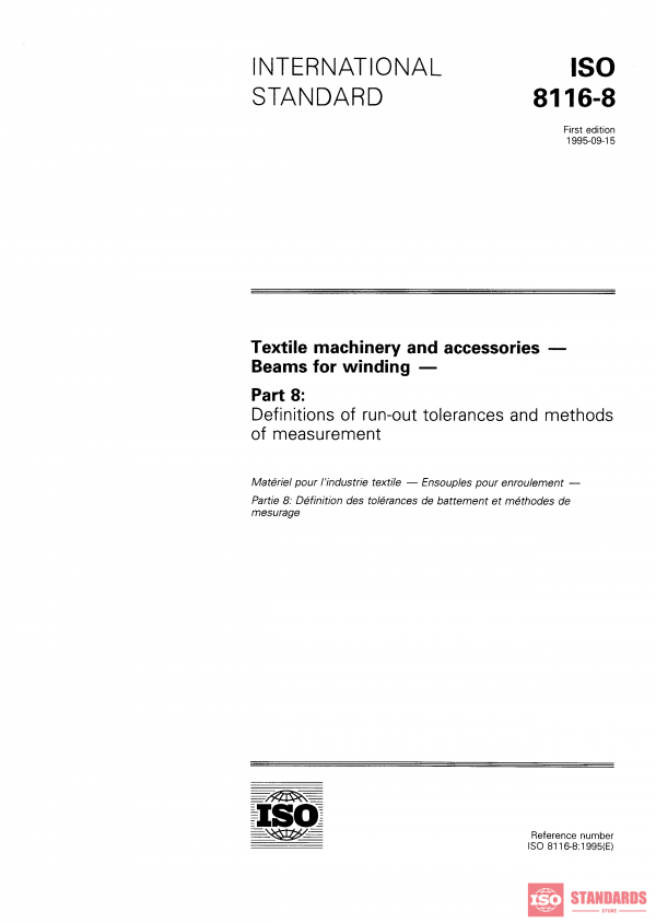 ISO 8116-8:1995 PDF