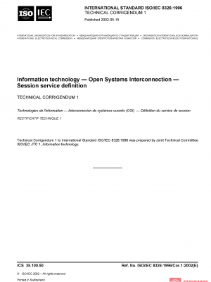 ISO/IEC 8326:1996/COR1:2002 PDF
