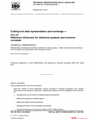 ISO/TS 13399-50:2007/Cor 1:2011 PDF