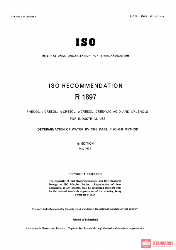 ISO/R 1897:1971 PDF