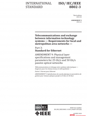 ISO/IEC/IEEE 8802-3:2021/AMD9:2021 PDF