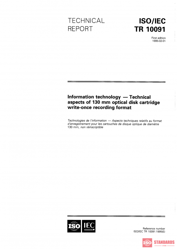 ISO/IEC TR 10091:1995 PDF